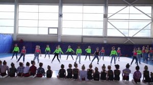 Показательные выступления после сборов по художественной гимнастике