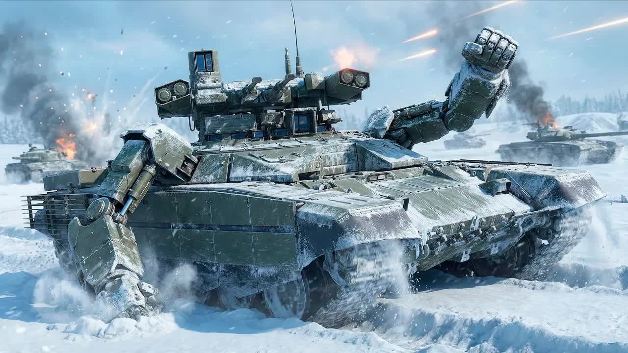 War Thunder - Новогодний БМПТ-72 смотреть онлайн