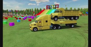 Автовозы ВЕЗУТ ГРУЗОВИКИ — мультик про БОЛЬШИЕ МАШИНЫ для малышей