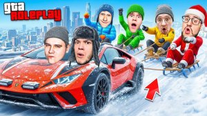 ЭКСТРЕМАЛЬНЫЕ ГОНКИ на САНКАХ! СЛОМАЛИ ПОЗВОНОЧНИК! ЭТО САМЫЕ УГАРНЫЕ ГОНКИ ЗА ВСЕ ВРЕМЯ! (GTA 5 RP)