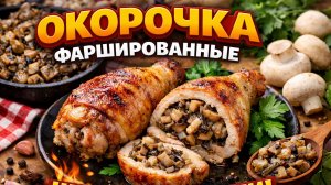 Окорочка с шампиньонами в духовке | Простой и вкусный рецепт