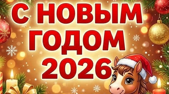 Традиционное новогоднее поздравление! С новым 2026!