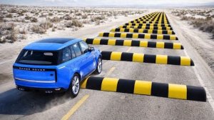 Испытание «Машины против 100 лежачих полицейских» в BeamNG Drive!