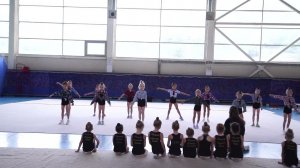 Показательные выступления после сборов по художественной гимнастике