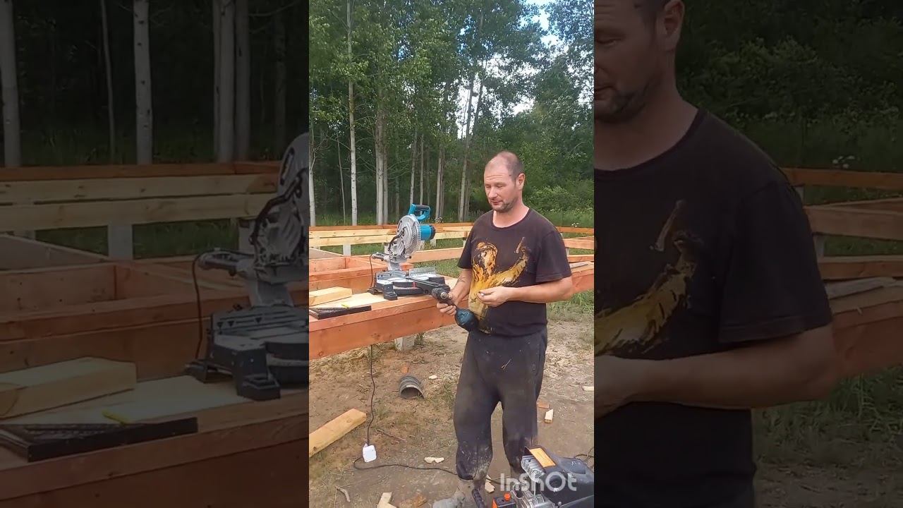 how to attach the lower frame to the piles #russia #pilefoundation #framehouse #diy #housedesign смотреть онлайн
