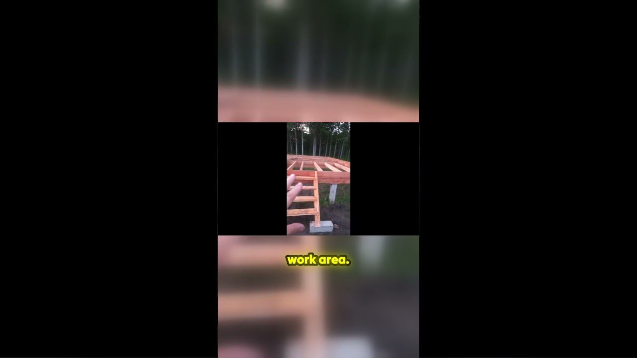 How i made a quick temporary staircase for my work area смотреть онлайн