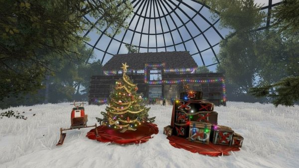 RUST. ПОСТРОИЛ НАСТОЯЩИЙ ОАЗИС ПОСРЕДИ ЗИМЫ. САМЫЙ ЛАМПОВЫЙ СЕРВЕР. WASILISC. Новогодняя Серия.