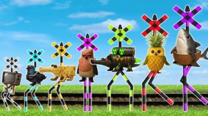 Подборка ТАНЦУЮЩИХ светофоров. УЧИМСЯ СЧИТАТЬ ПО АНГЛИЙСКИЙ. Железнодорожные переезды