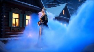 У леса на опушке жила зима в избушке