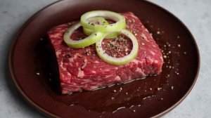 Тартар из говядины. Рецепт внутри. Подписался? Читай, смотри!