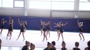 Показательные выступления после сборов по художественной гимнастике