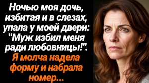Жизненные Истории/Ночью моя дочь, избитая и в слезах, упала у моей двери: "Муж избил меня ради любов