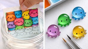 ВАУ РАДУЖНОЕ ИСКУССТВО  Легкие лайфхаки для ярких поделок и креативных идей ✨