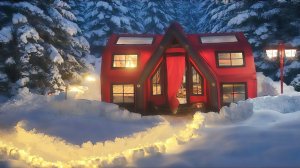 Новогодний кемпинг в глубоком снегу с нашей новой палаткой. Бушкрафт