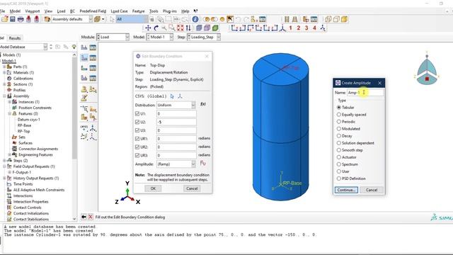 #22 ABAQUS Tutorial Concrete Compression Cylinder Test смотреть онлайн