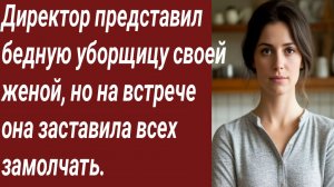 Истории для Вас/Директор представил бедную уборщицу своей женой/Жизненные истории/Аудиорассказ.