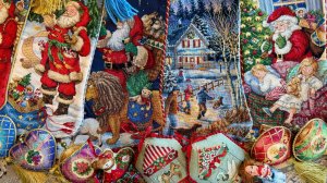 #68 Новогодние вышивальные запасы: вышитые работы,сапоги, игрушки!