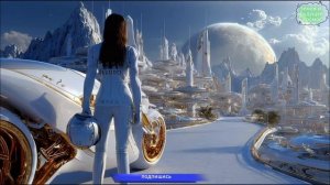 Атмосфера золотого города будущего (более 1 часа) | Умиротворяющий научно-фантастический 4К