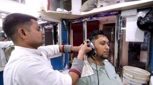 Массаж головы с помощью аппарата за 1 доллар 🔥 | Индийский парикмахер. Мощная ASMR-терапия  )