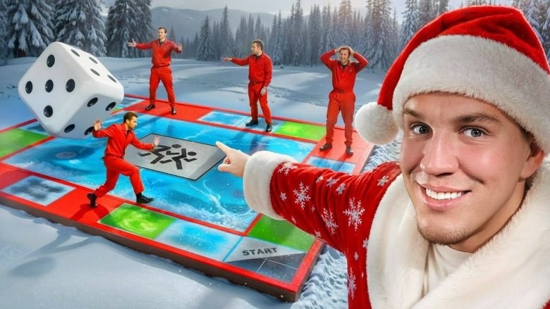 Новогодняя Гигантская Настольная Игра - Масленников, Чернец, Даник, Мустанг и Азамат смотреть онлайн