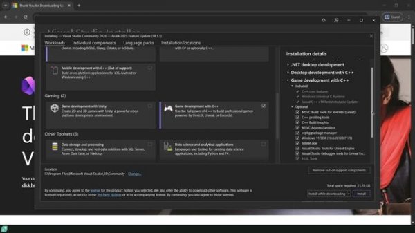 1.8  Installing Visual Studio 2026