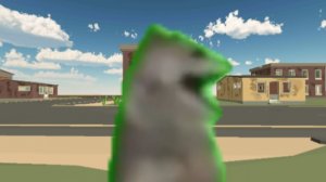 Танцующий волк,но он попал в чикен ган