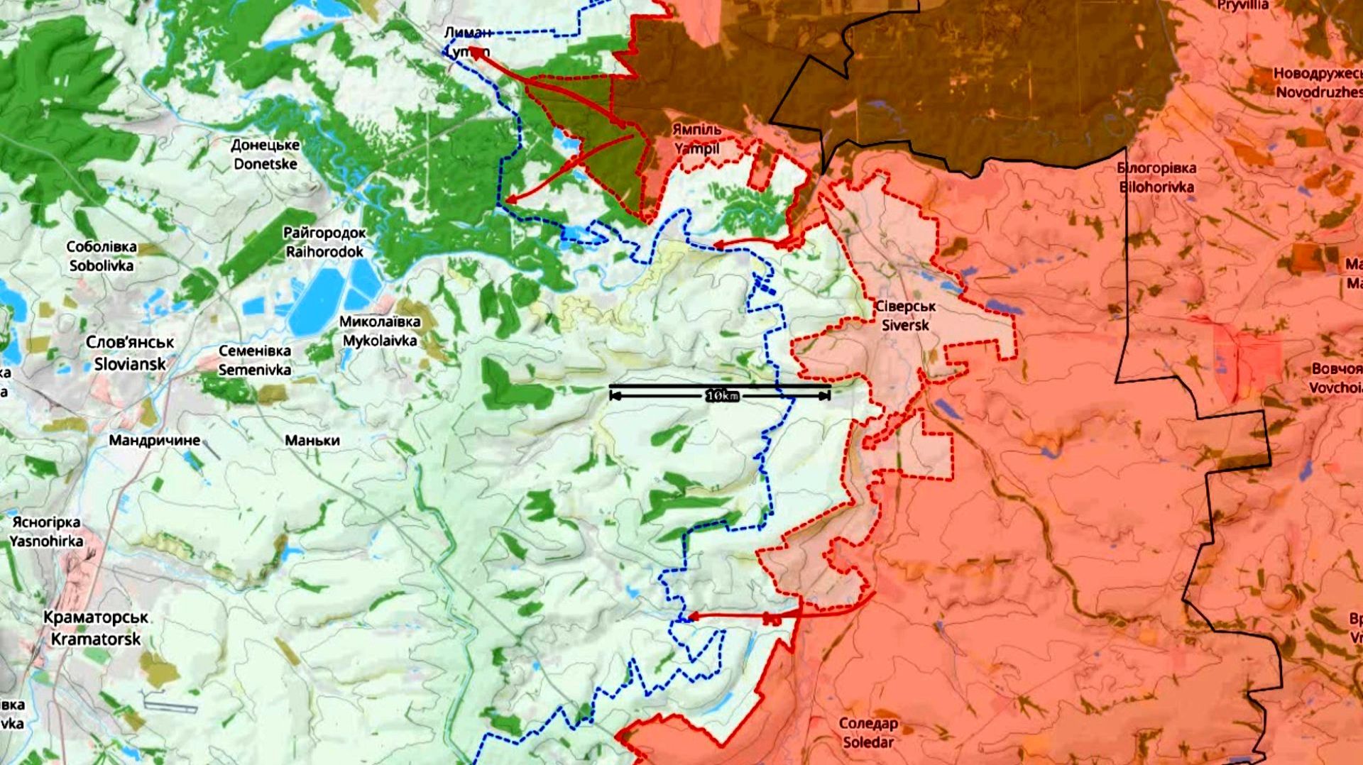 Карта боевых действий. Изменение линии фронта за декабрь 2025 года смотреть онлайн