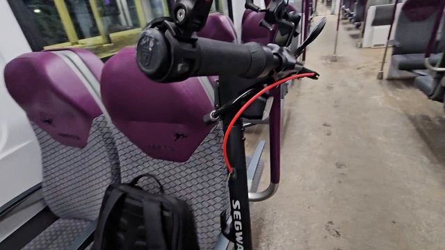 Зимой на электросамокате Segway ninebot f3. Покатушки. смотреть онлайн