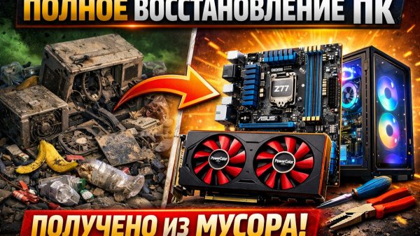 Полное восстановление ПК получено из мусора видеокарта asus z77 PowerColor