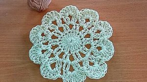 Моя самая простая салфетка крючком для новичков