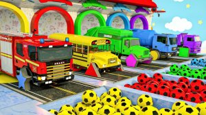 Мультяшки про машинки - Обучающие видео для детей! Играем и Изучаем цвета! Мультики для детей