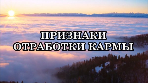 ПРИЗНАКИ, СВИДЕТЕЛЬСТВУЮЩИЕ О ТОМ, ЧТО ВЫ ОТРАБОТАЛИ СВОЮ КАРМУ.