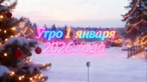 Утро 1 января 2026 года 🫶🎉🥳🎄❄️🤣