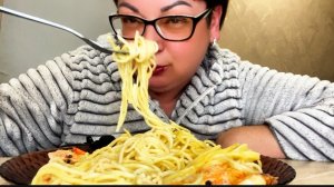 МУКБАНГ Макарошки с креветками👍Никто не обязан жить по вашим правилам дорогие ИДЕАЛЬНЫЕ!