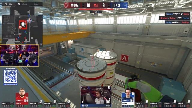 СИМПЛ СИЗД и ХУЧ ПРИШЛИ на КАСТ к ШАДОУКЕКУ! FAZE vs MOUZ Budape смотреть онлайн