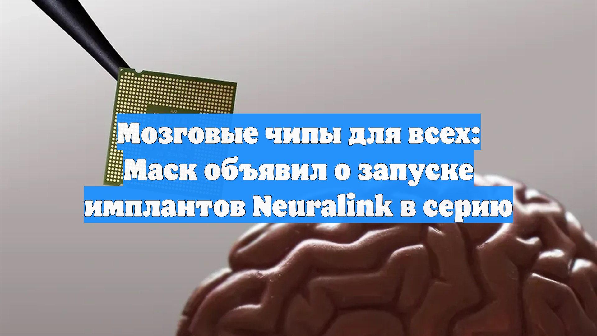 Мозговые чипы для всех: Маск объявил о запуске имплантов Neuralink в серию
