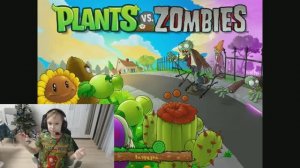 показал лицо !!! растения против зомби № 8