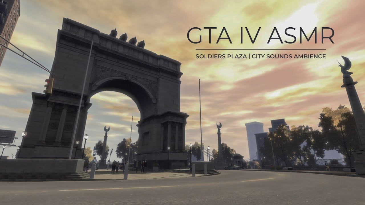 GTA IV ASMR | Soldiers Plaza | City Sounds Ambience & White Noise