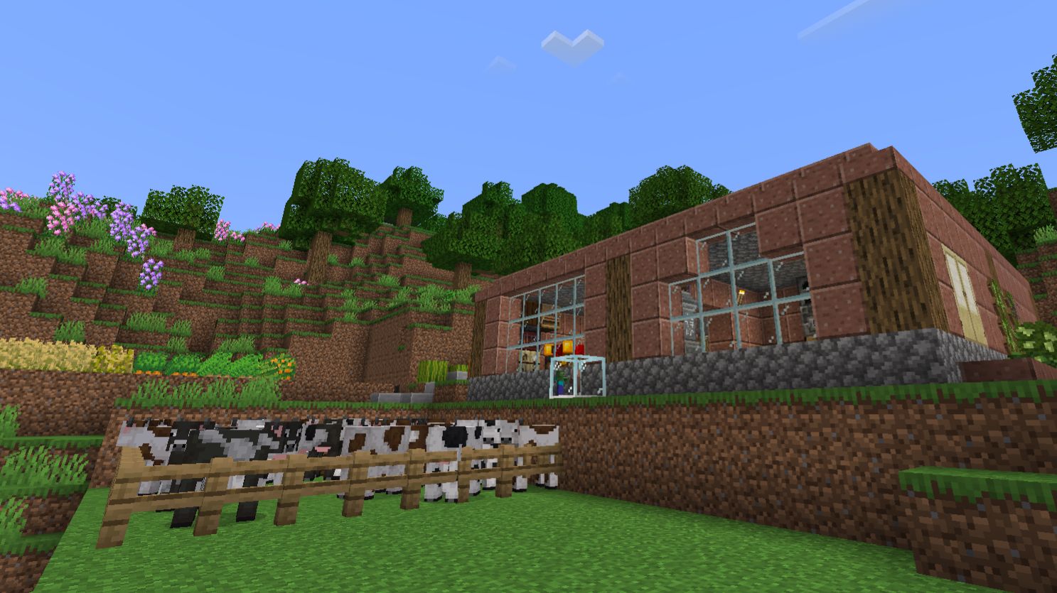 Minecraft без слов — спокойное выживание с модами | Часть 1