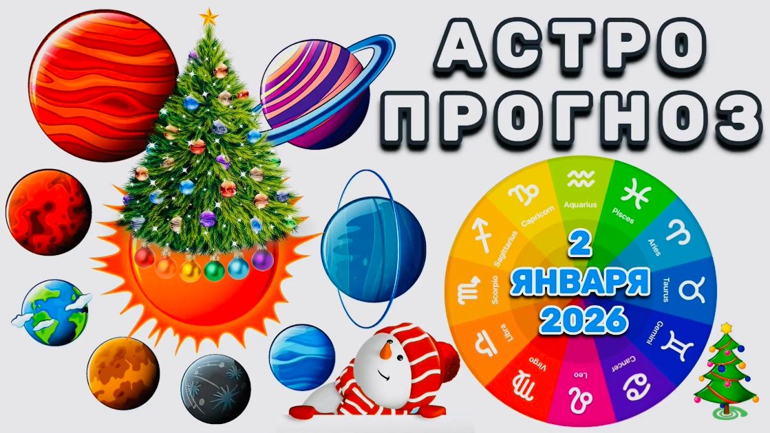 "АСТРОПРОГНОЗ на 🎄2 ЯНВАРЯ🎄 2026 года" + "ТРАНЗИТ🎄МЕРКУРИЯ для ВСЕХ ЗНАКОВ ЗОДИАКА"!!! смотреть онлайн