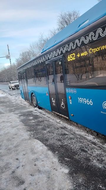 Автобус ЛиАЗ 5292 борт 191966, маршрут 652 смотреть онлайн