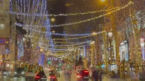 Прогулка по Парижу, городу огней 🎄Зимние иллюминации 2025