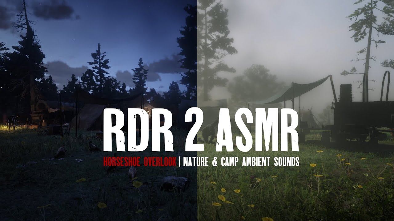 RDR 2 ASMR  Horseshoe Lookout  Nature  Camp Ambient Sounds