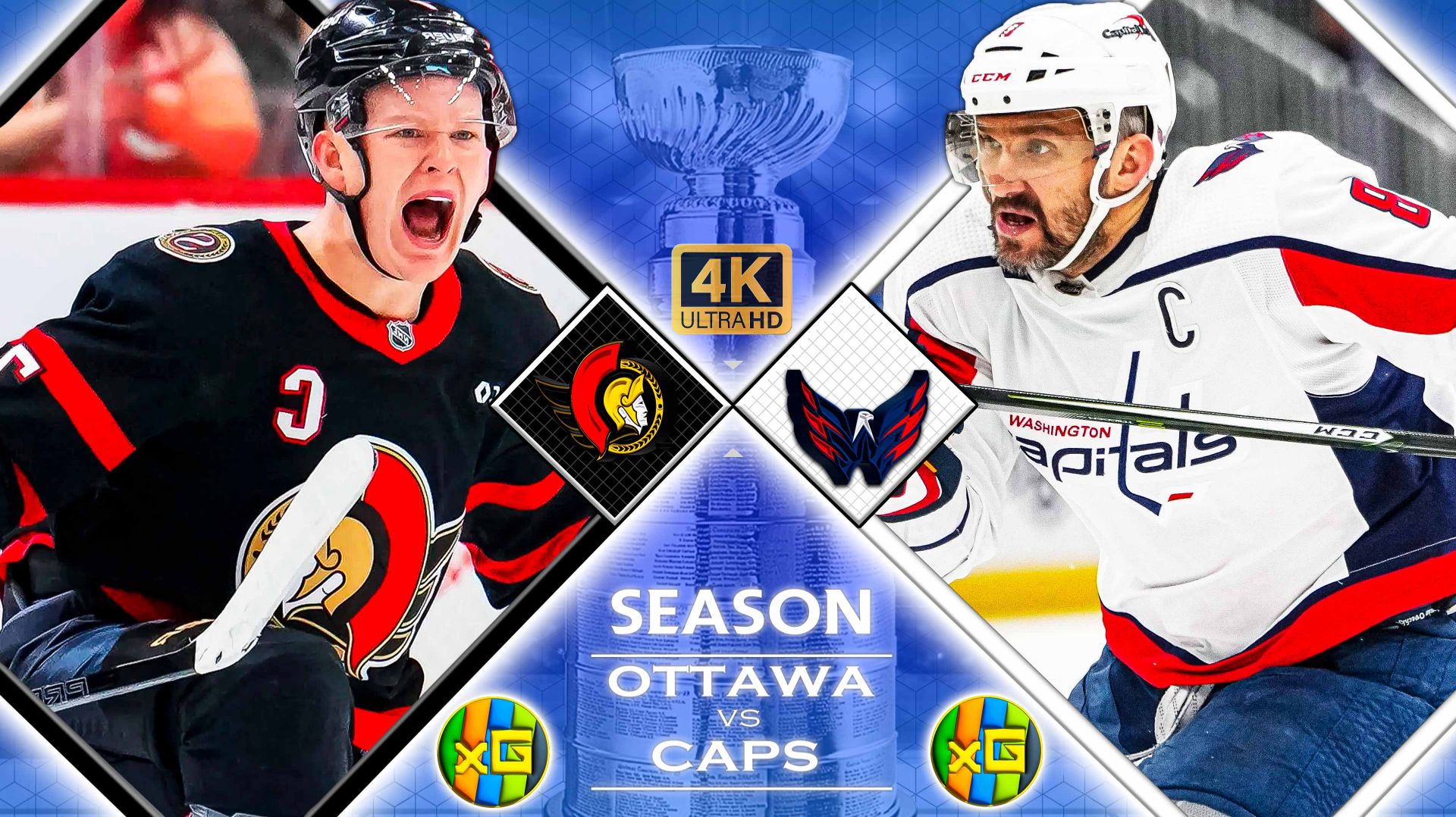 Оттава - Вашингтон | НХЛ | 01.01.2026 | Прямая трансляция | xG смотреть онлайн