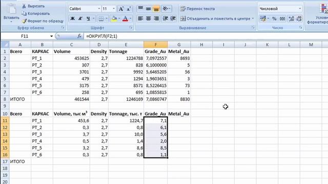 38. Отчеты по набору каркасов #3. Округляем результаты. Micromine 2024. JORC 2012 смотреть онлайн