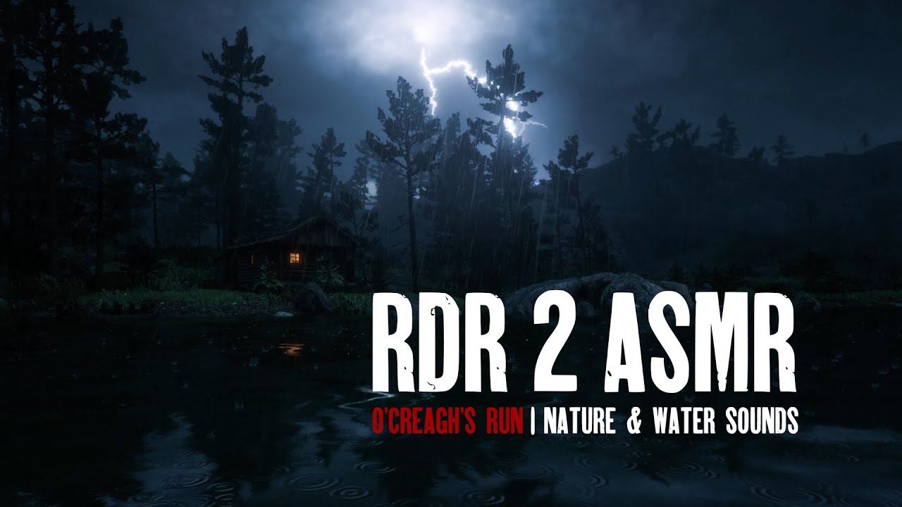 RDR 2 ASMR | O'Creagh's Run | Nature Ambience & Water Sounds