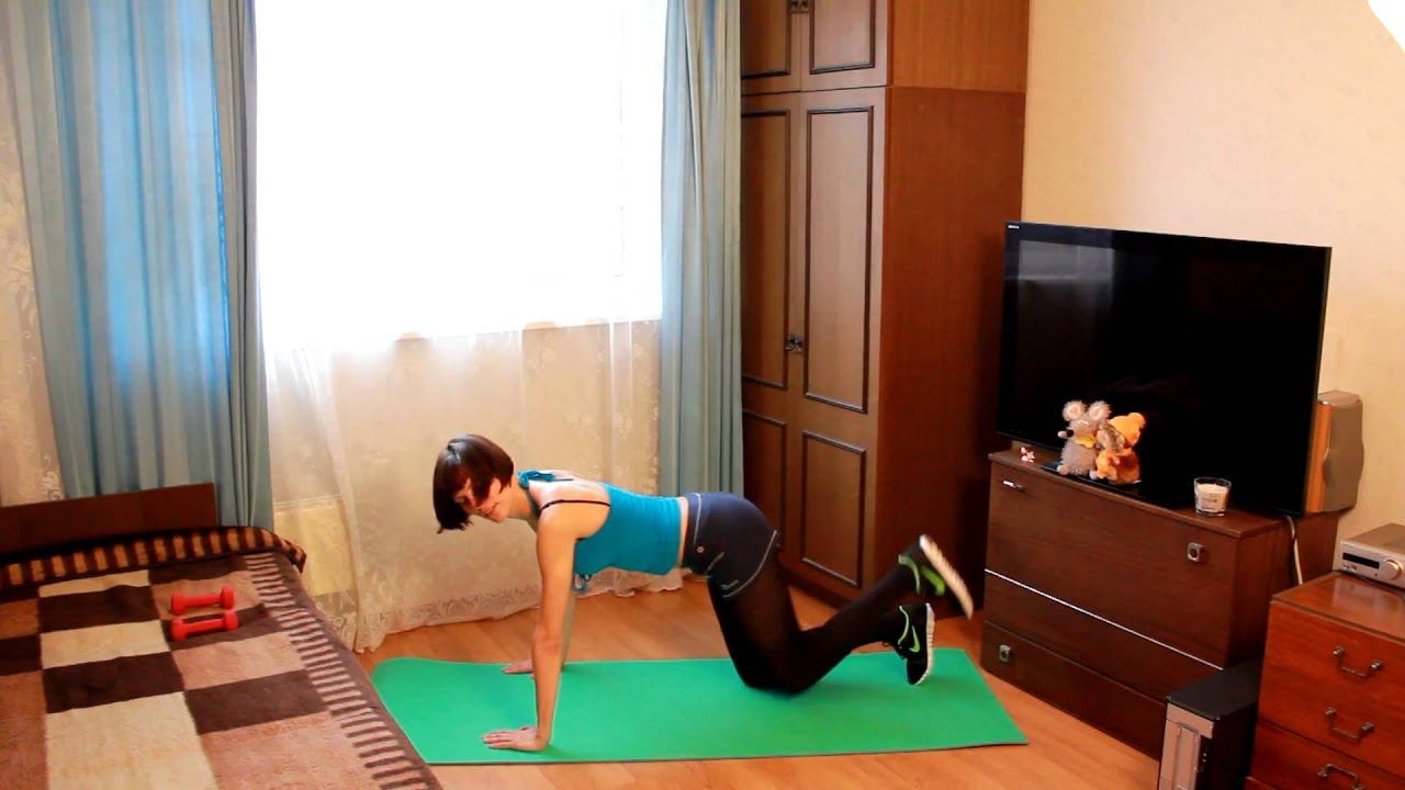 Упражнения против целлюлита + пресс + руки (часть №2)