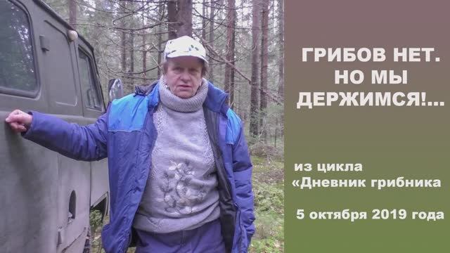 Грибов нет, но мы держимся... Дневник грибника 5 октября 2019 года. смотреть онлайн