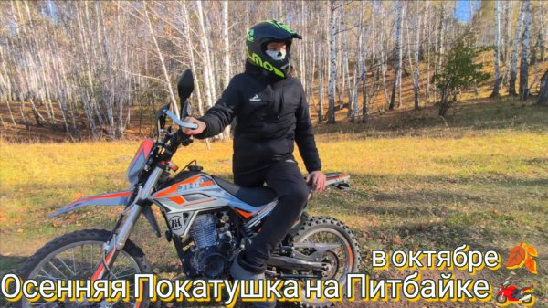 Осенняя 🍁 Покатушка на Питбайке на Мурзинской горе , по горкам и по лесу 🌳! У питбайка 4000 км !!!