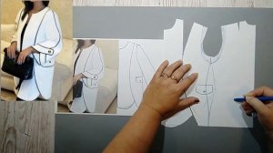 Моделирование. Жакет с цельным боком. Выкройка № 1919.